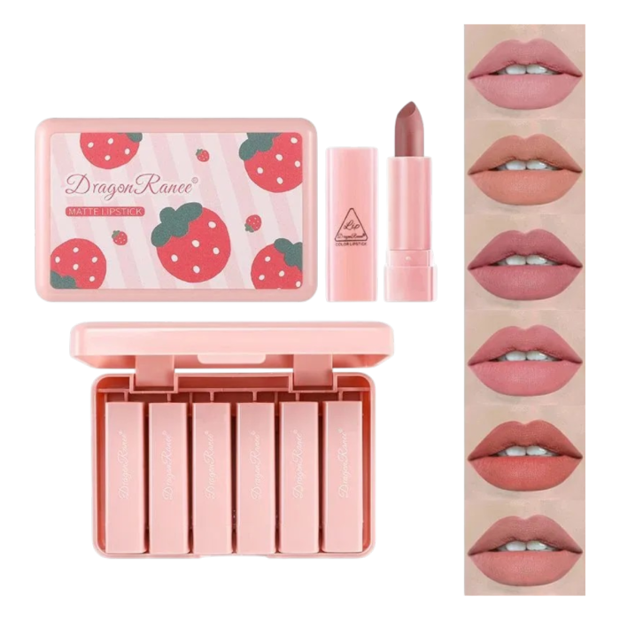 Dragon Ranee Strawberry Matte Velvet Lipstick